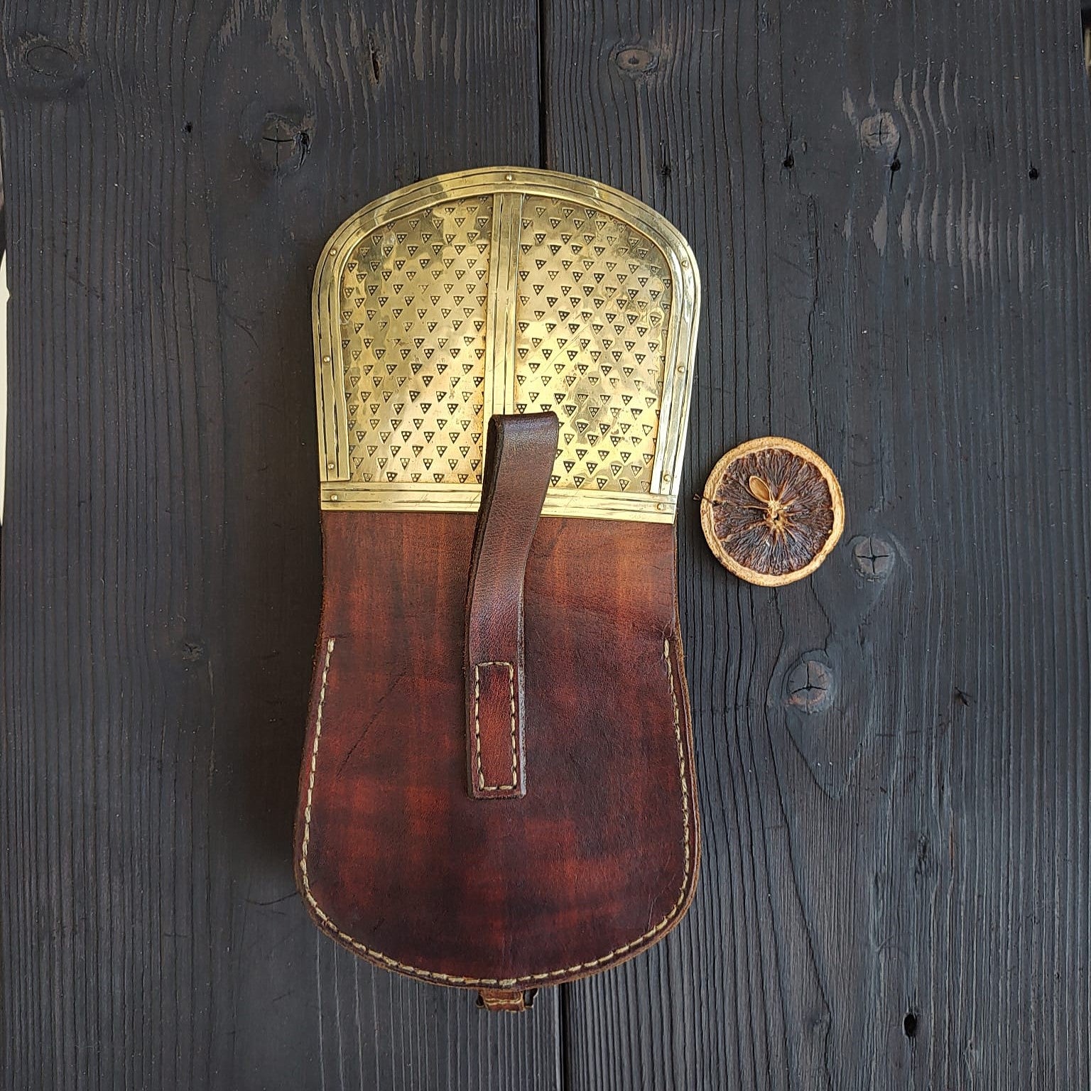 Viking-Inspired BIRKA BJ 819 Leather Pouch – Handcrafted