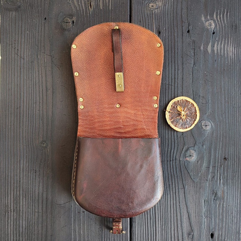 Viking-Inspired BIRKA BJ 819 Leather Pouch – Handcrafted