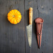 Gaucho Knife – EN45 Steel Blade, Ash Wood Handle & Vegetable-Tanned Leather Sheath