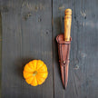 Gaucho Knife – EN45 Steel Blade, Ash Wood Handle & Vegetable-Tanned Leather Sheath
