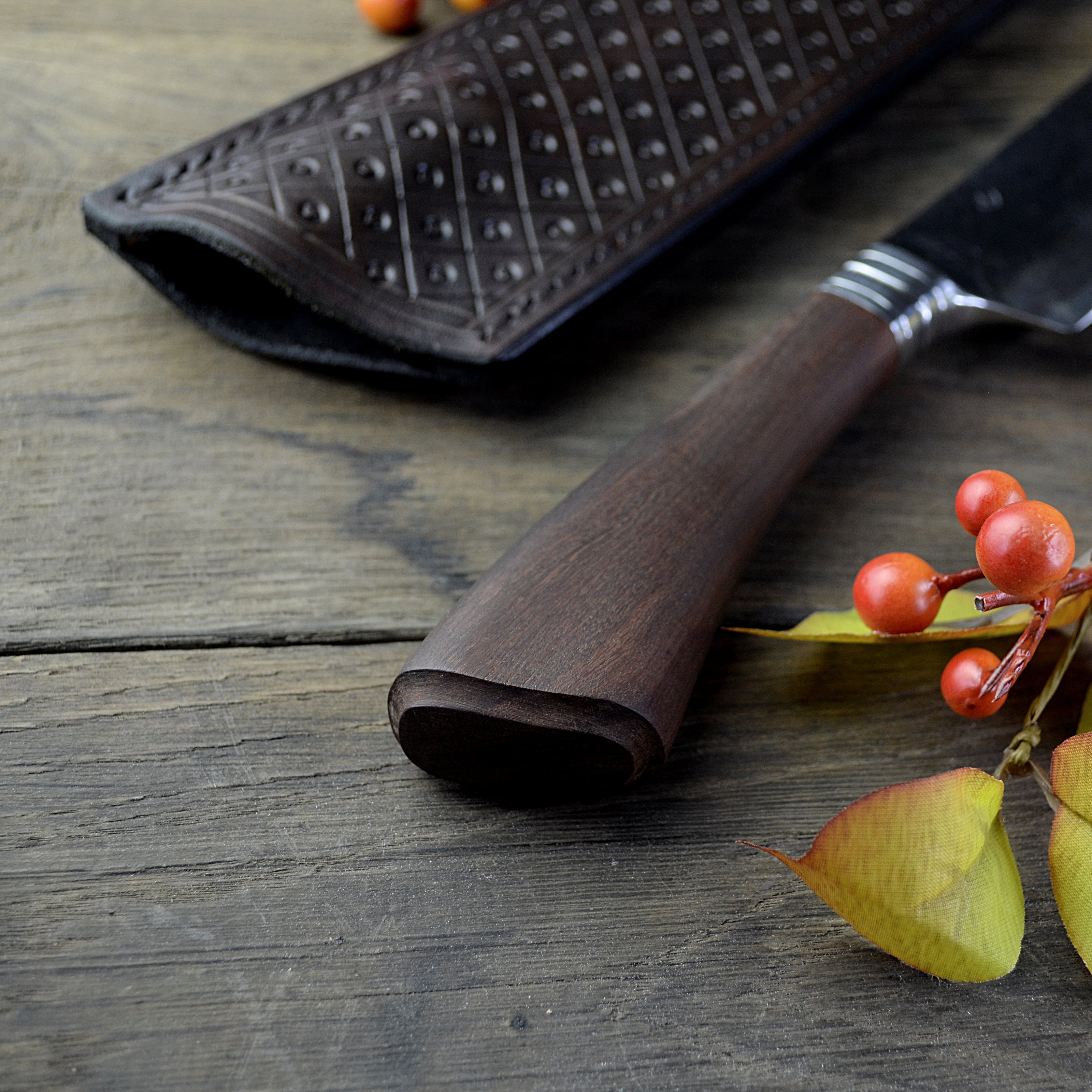 Custom Chopper Knife with Integral Bolster Hand Forged