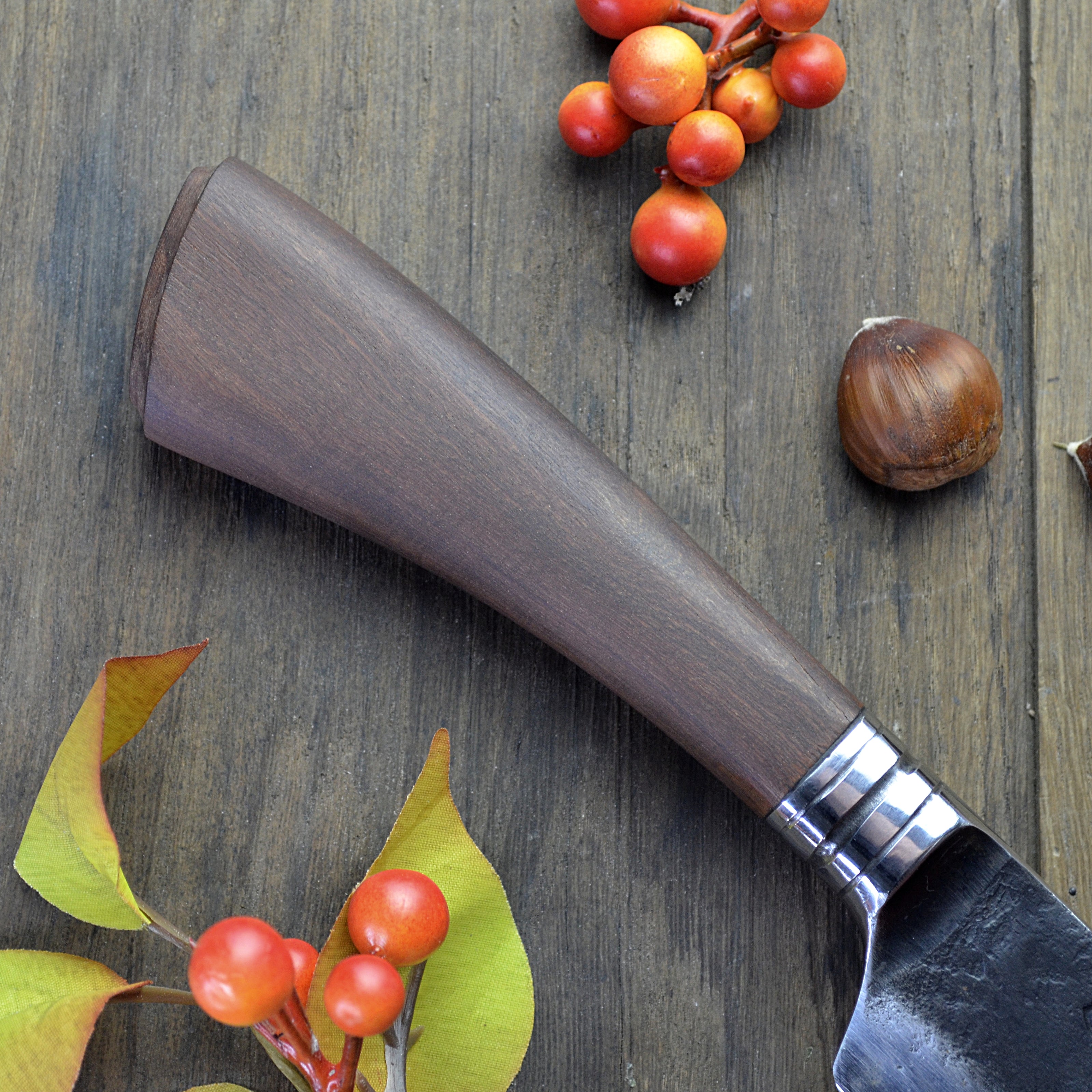 Custom Chopper Knife with Integral Bolster Hand Forged