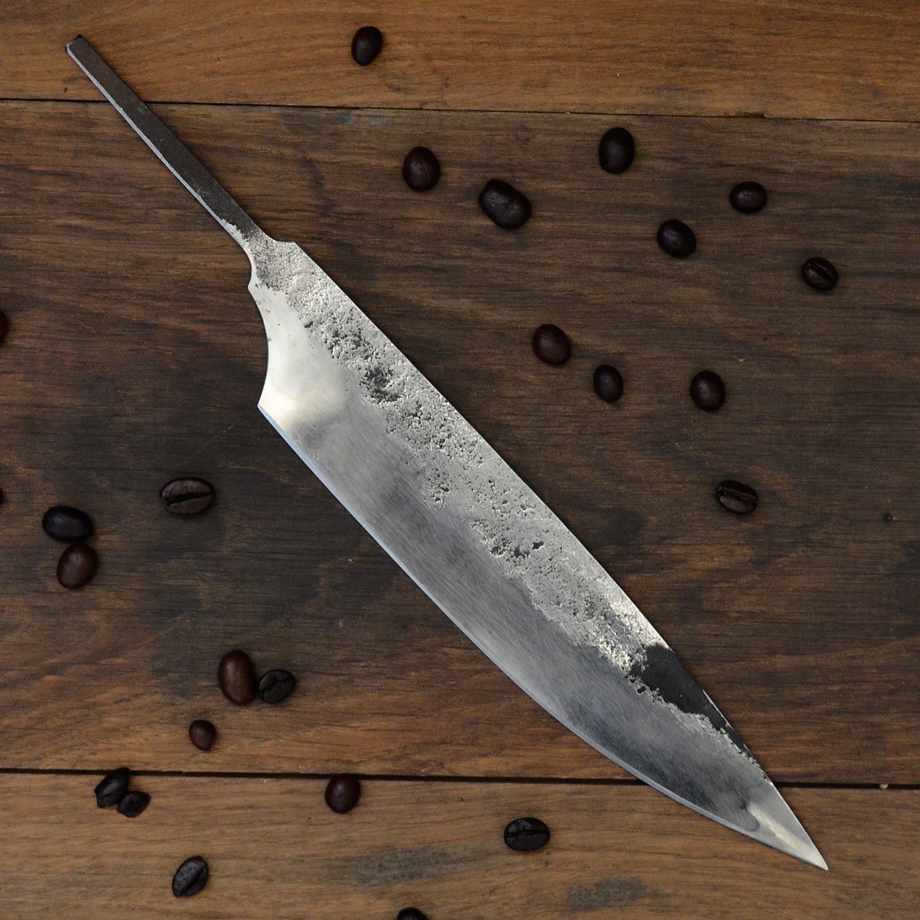 7.5-Inch Hand-Forged Asymmetrical Kitchen Knife Blade