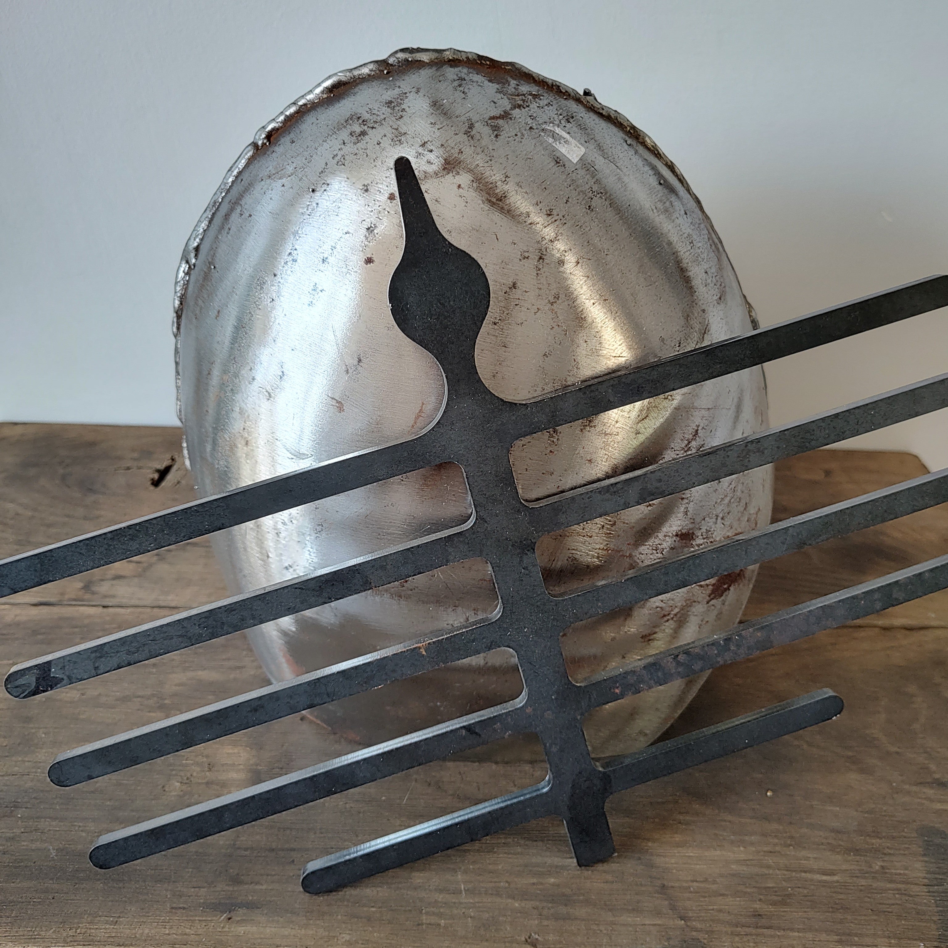 Medieval Bascinet Helmet with Grill Visor (Project) – For Self-Completion