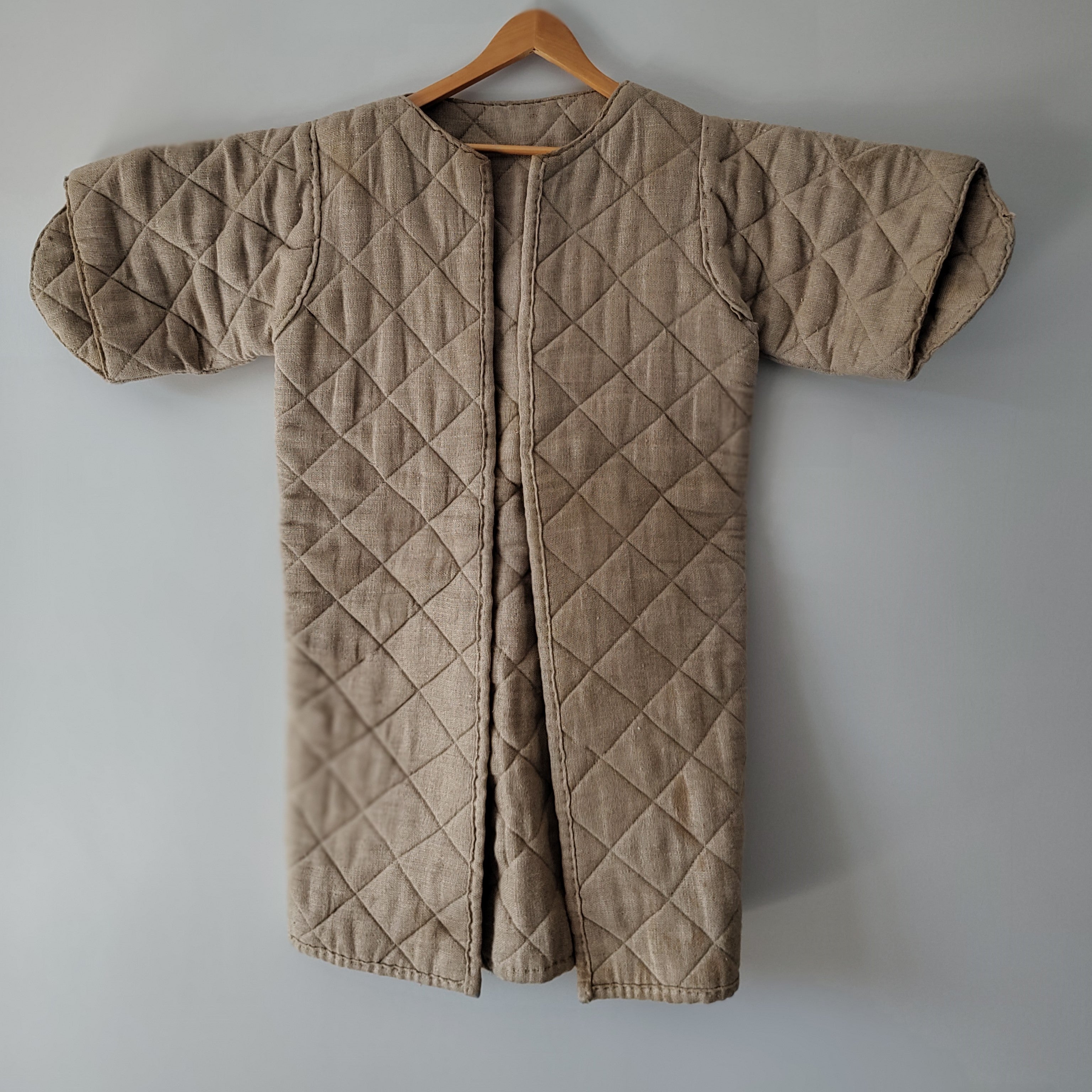 Linen Padded Gambeson – Short Sleeve, Early Medieval (Used)