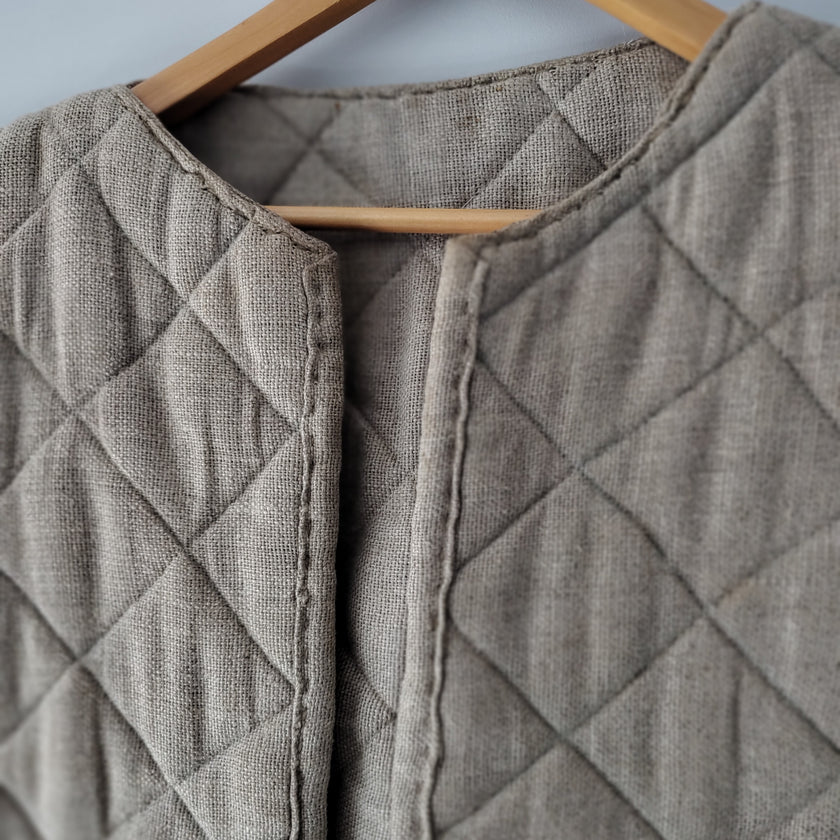 Linen Padded Gambeson – Short Sleeve, Early Medieval (Used)