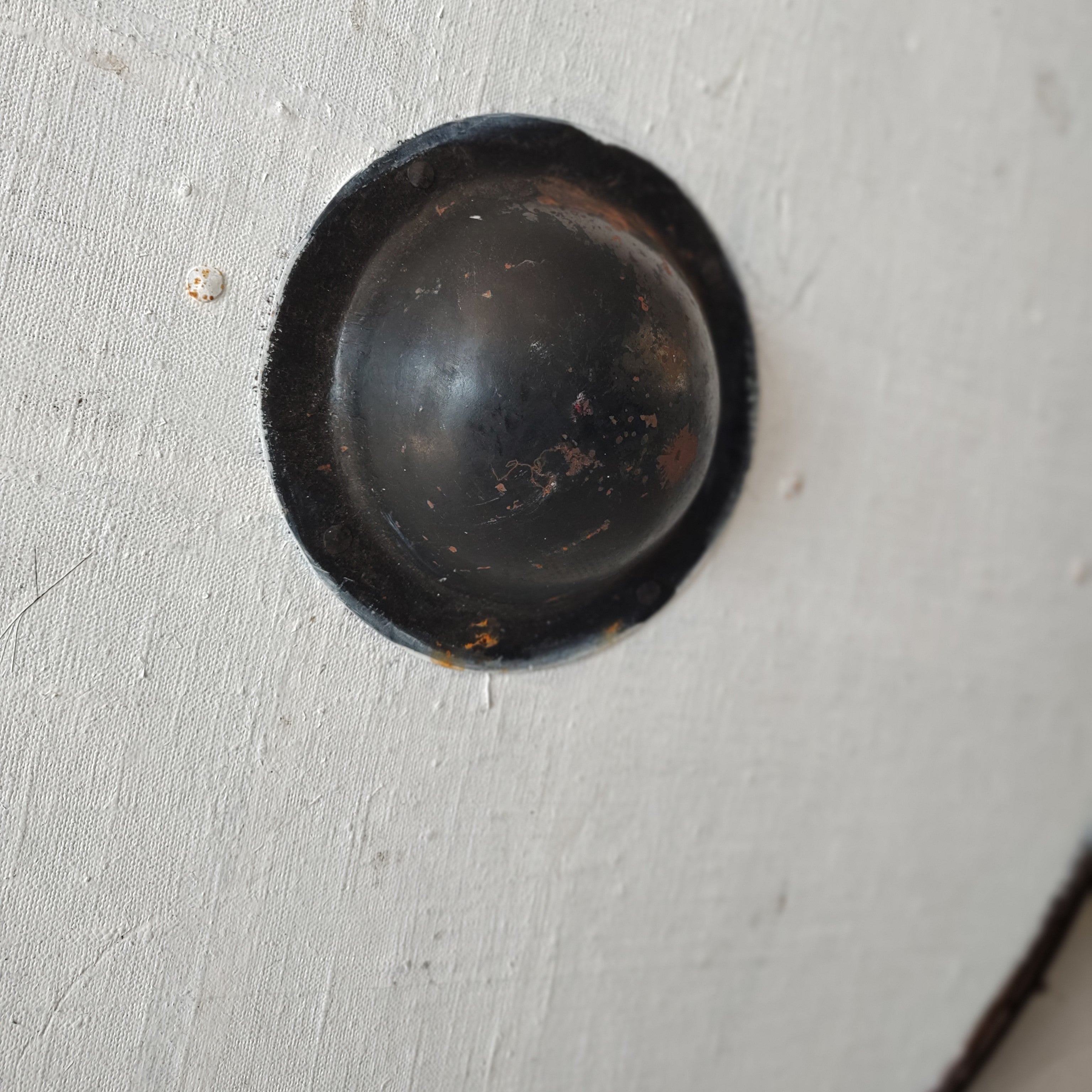 Round Shield with Steel Boss and Leather Rim – Used