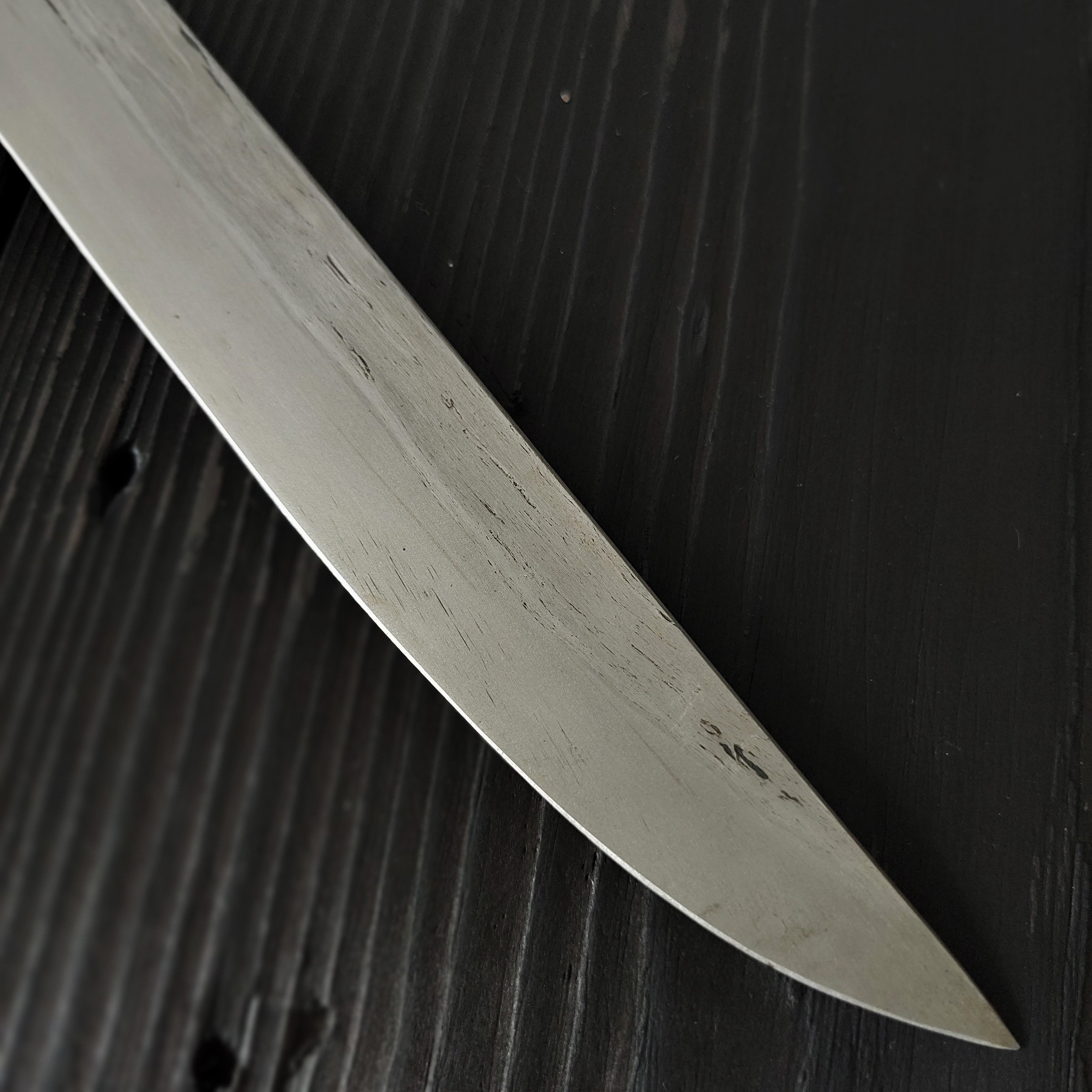 9-Inch Viking Seax Blade – Straight Back, Forge-Welded