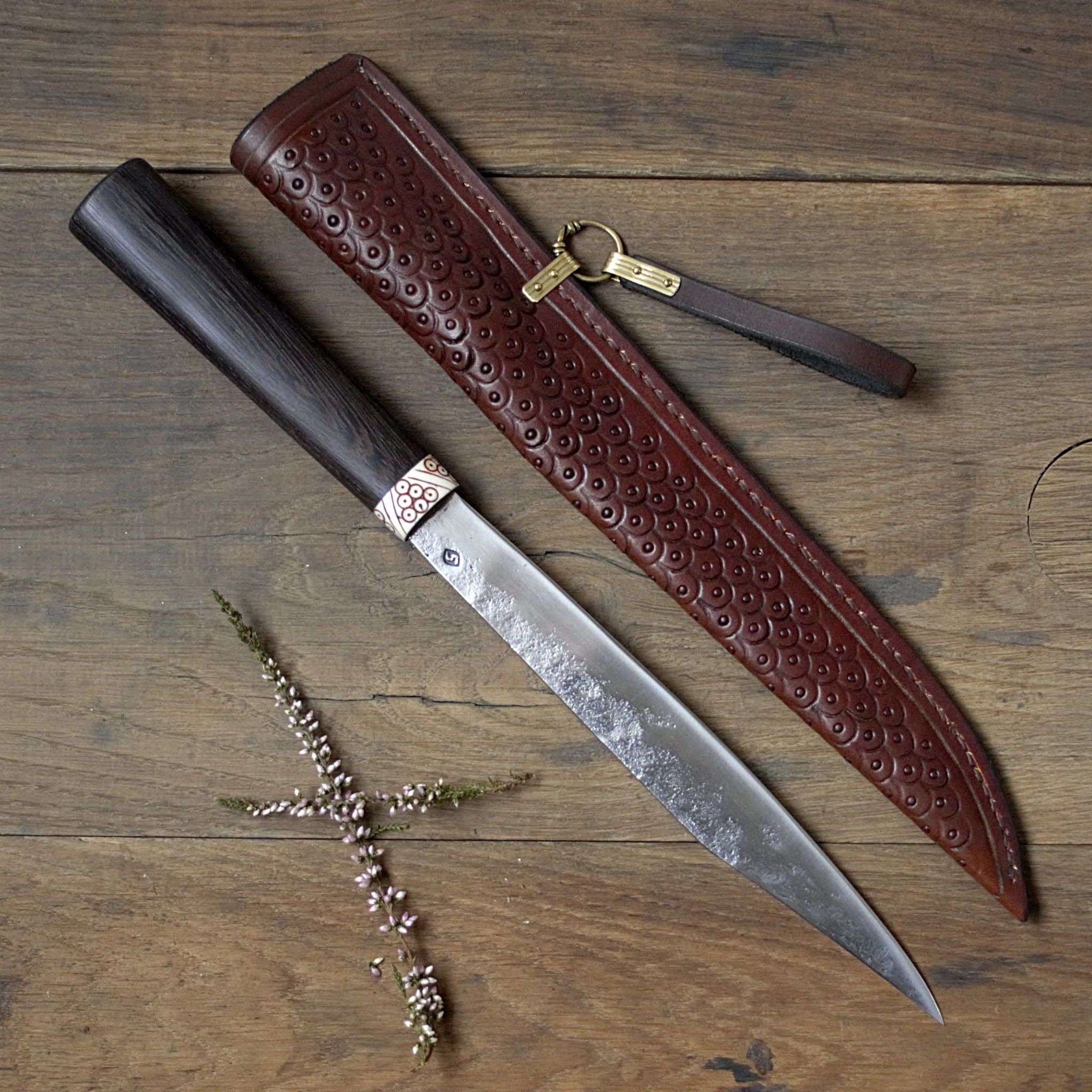 Anglo Saxon Broken Back Seax Hand Forged – Jorgen Craft