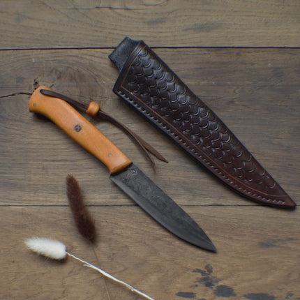 Custom Bushcraft Knife Hand Forged Full Tang