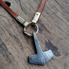 Hand-Forged Wrought Iron Viking Thor's Hammer (Mjolnir) Pendant