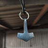 Hand-Forged Wrought Iron Viking Thor's Hammer (Mjolnir) Pendant